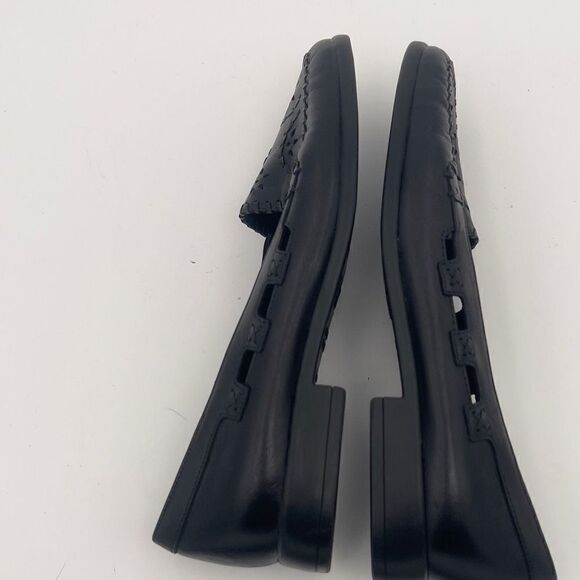 Bellini Flats Sports Black Shoes Women's 6M Ballet Leather Shoes - Picture 6 of 10